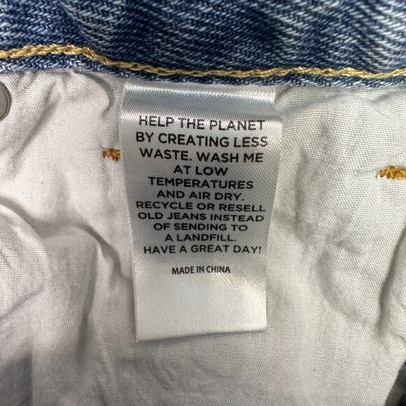 Pacsun Jean Shorts WMNS 24 High Rise Festival Cut-Off Distressed Raw Hem Denim - Picture 8 of 10